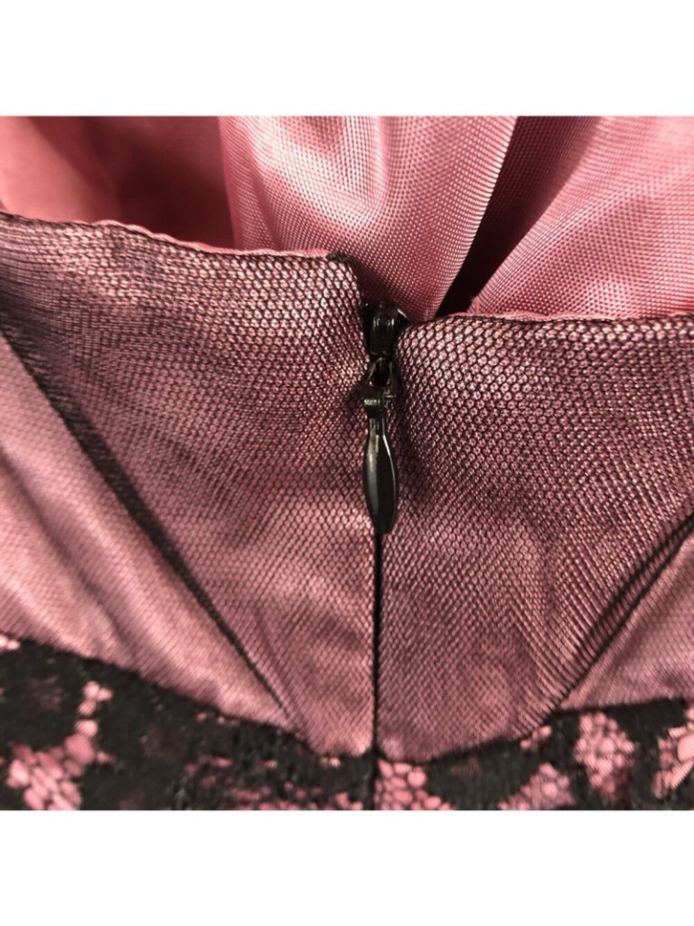 Betsy & Adam Dress Women 6 Purple Black Mesh Whimsigoth Fairy Grunge Y2K Halter - Picture 16 of 16
